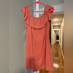 Tommy Bahama Vibrant Coral dress with pockets!